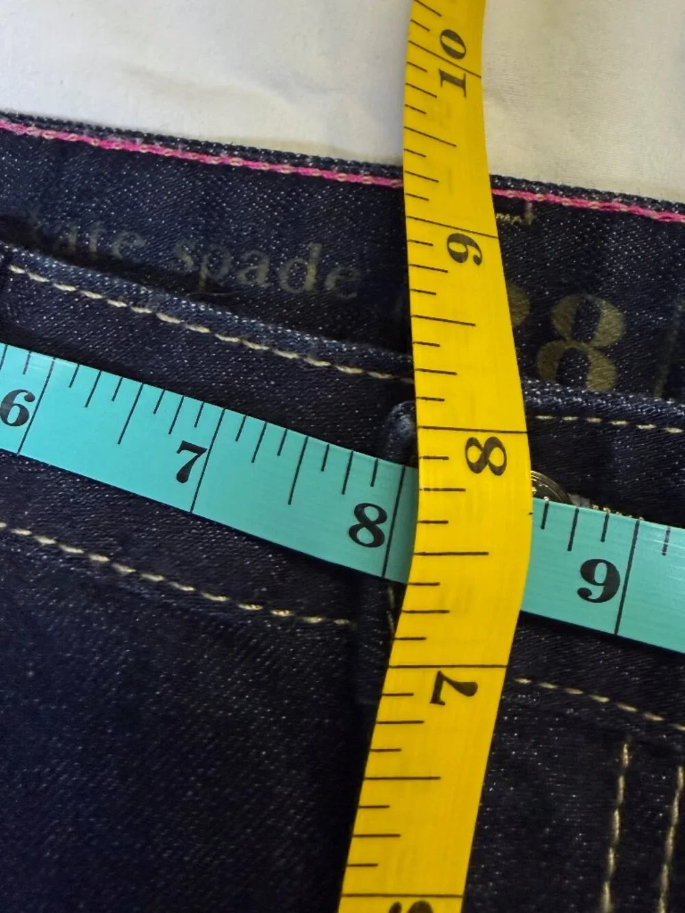 Kate Spade‎ Women’s Broome Street Skinny Jeans 28 Dark Indigo EUC